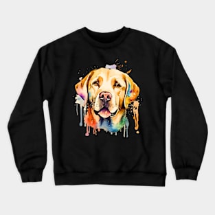 Adorable Watercolor Labrador Retriever Crewneck Sweatshirt